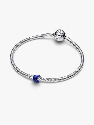 Mini Charm Luna effetto metallico blu
