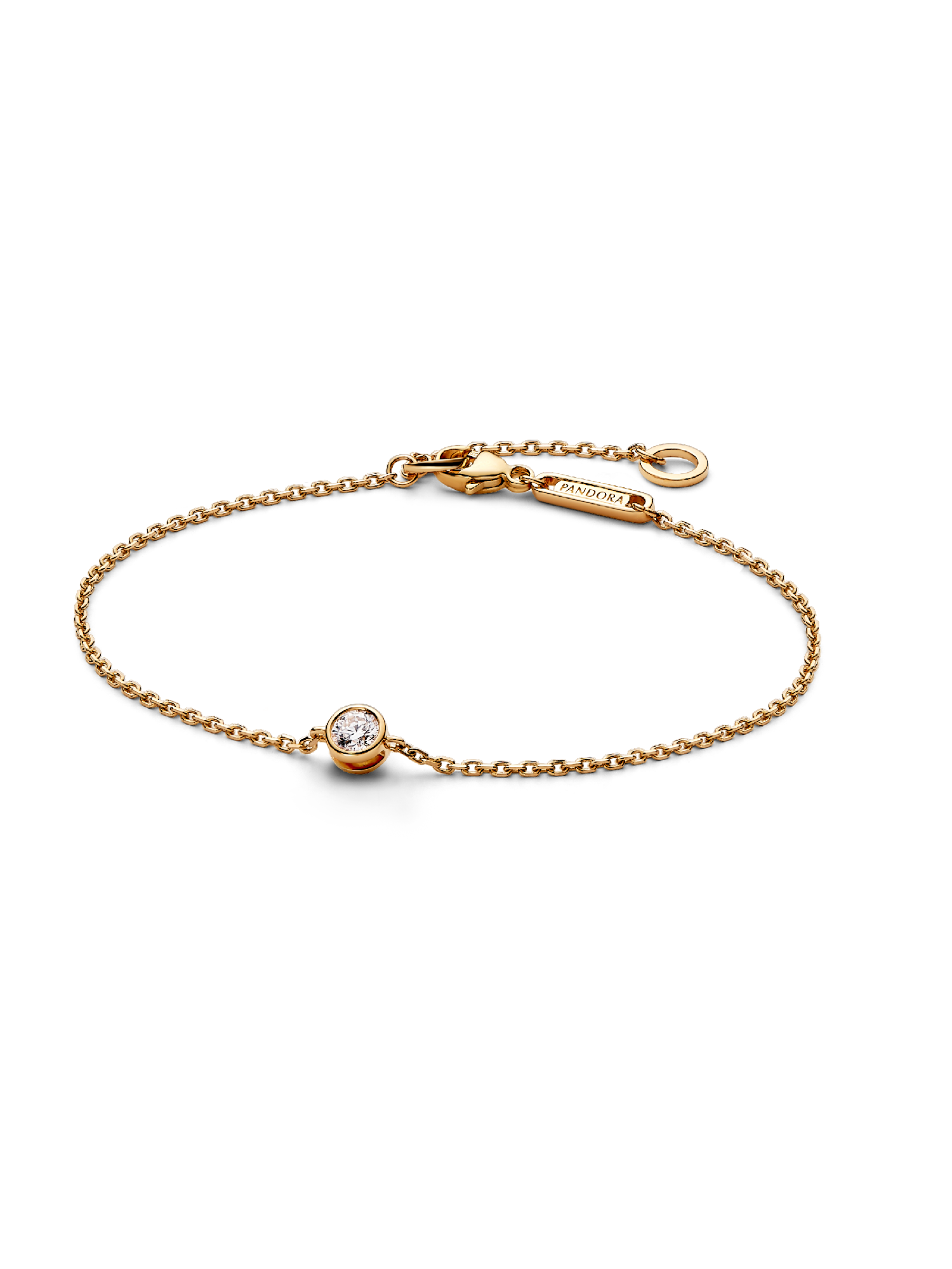 Bracciale Era Bezel in oro 14k con diamante creato in laboratorio