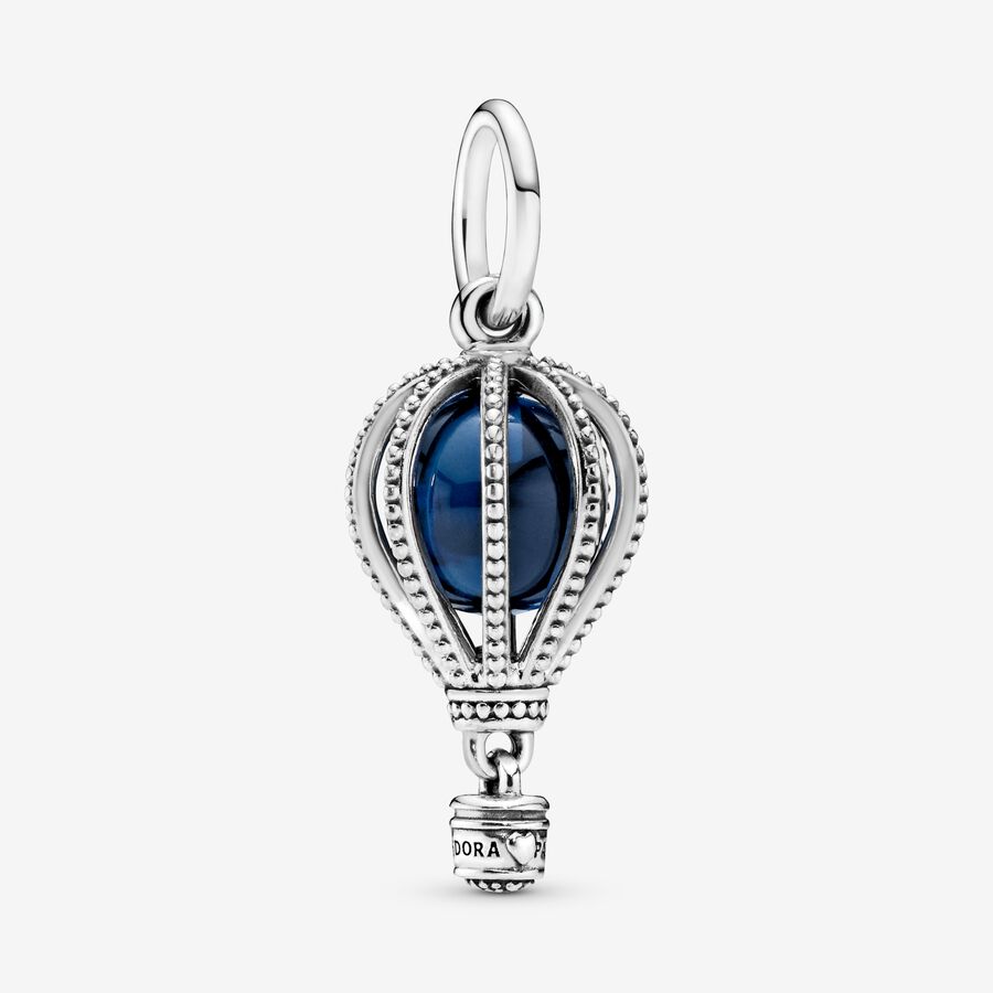 Charm Pendente Mongolfiera Blu image number 0