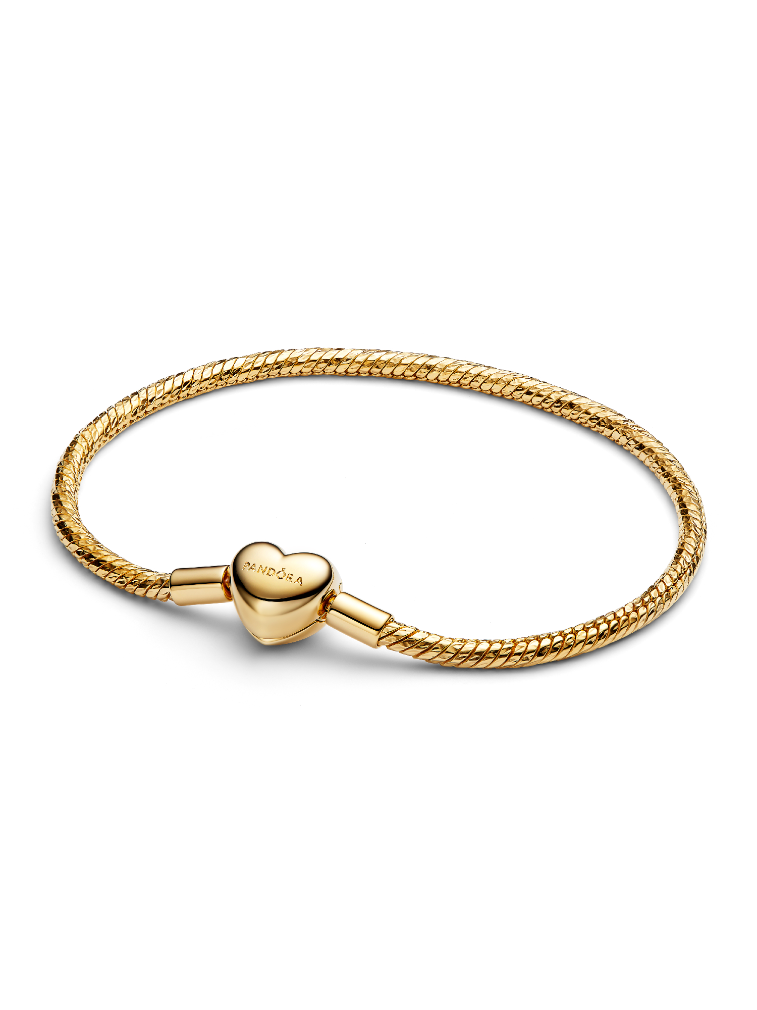 Bracciale Maglia Snake Sfaccettata con Chiusura a Cuore da Incidere