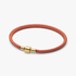 Bracciale in Corda Arancione con Chiusura a Barile Bracciale in Corda Arancione con Chiusura a Barile