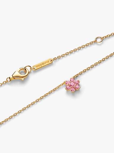 Collana Fiore Luminoso Rosa