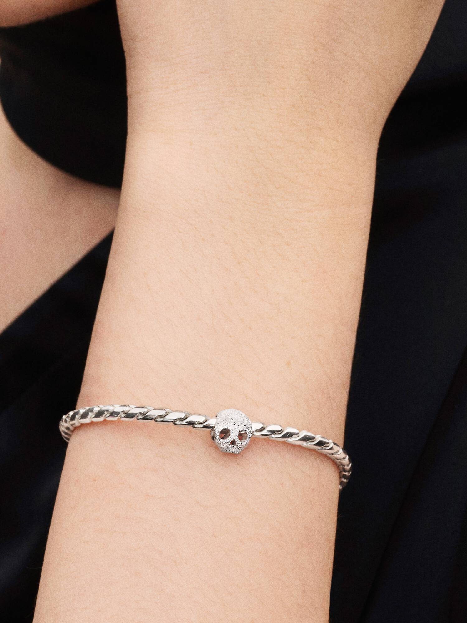 Mini Charm Teschio effetto diamantato