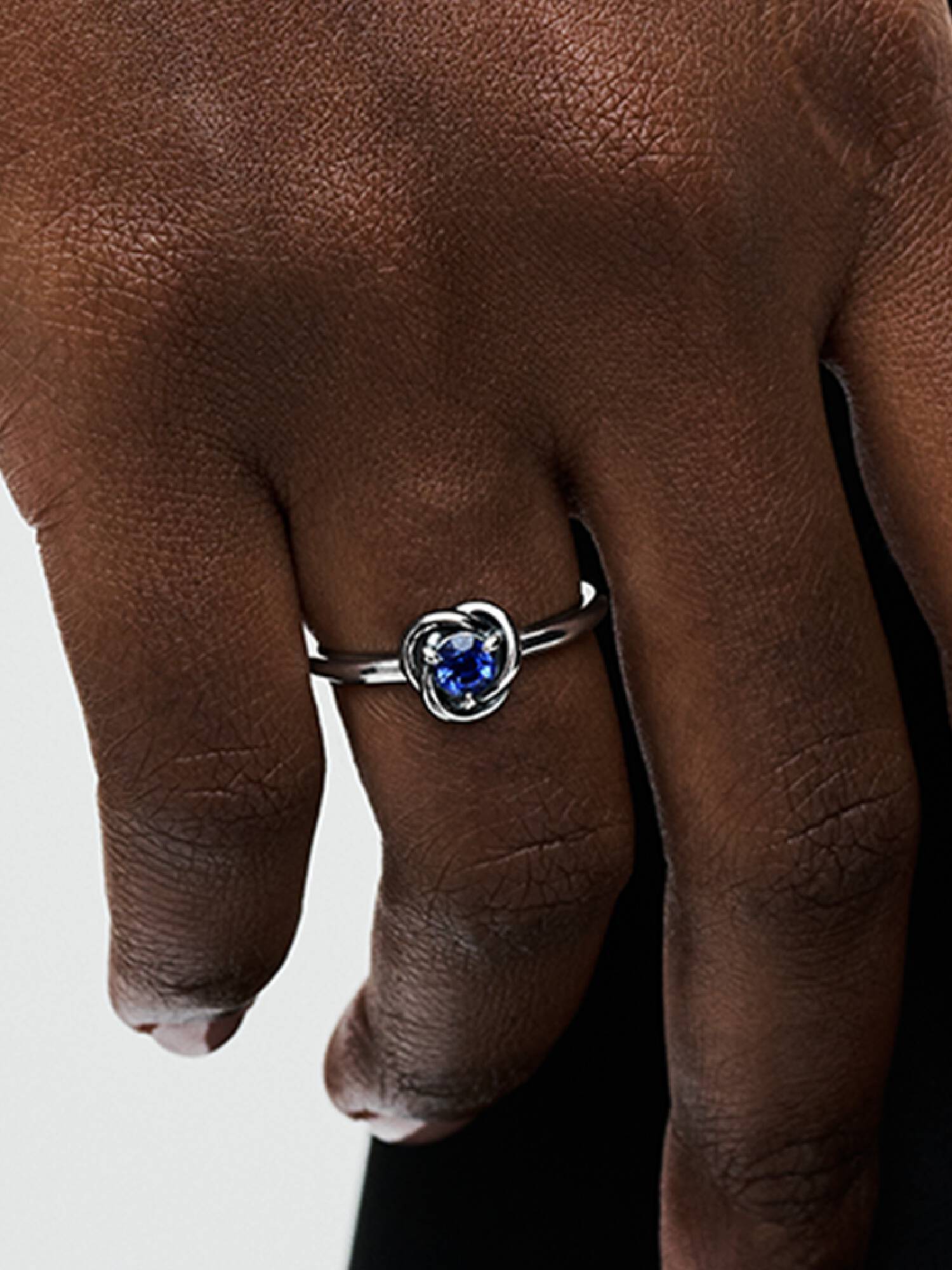 Anello Cerchio Eterno Blu Settembre