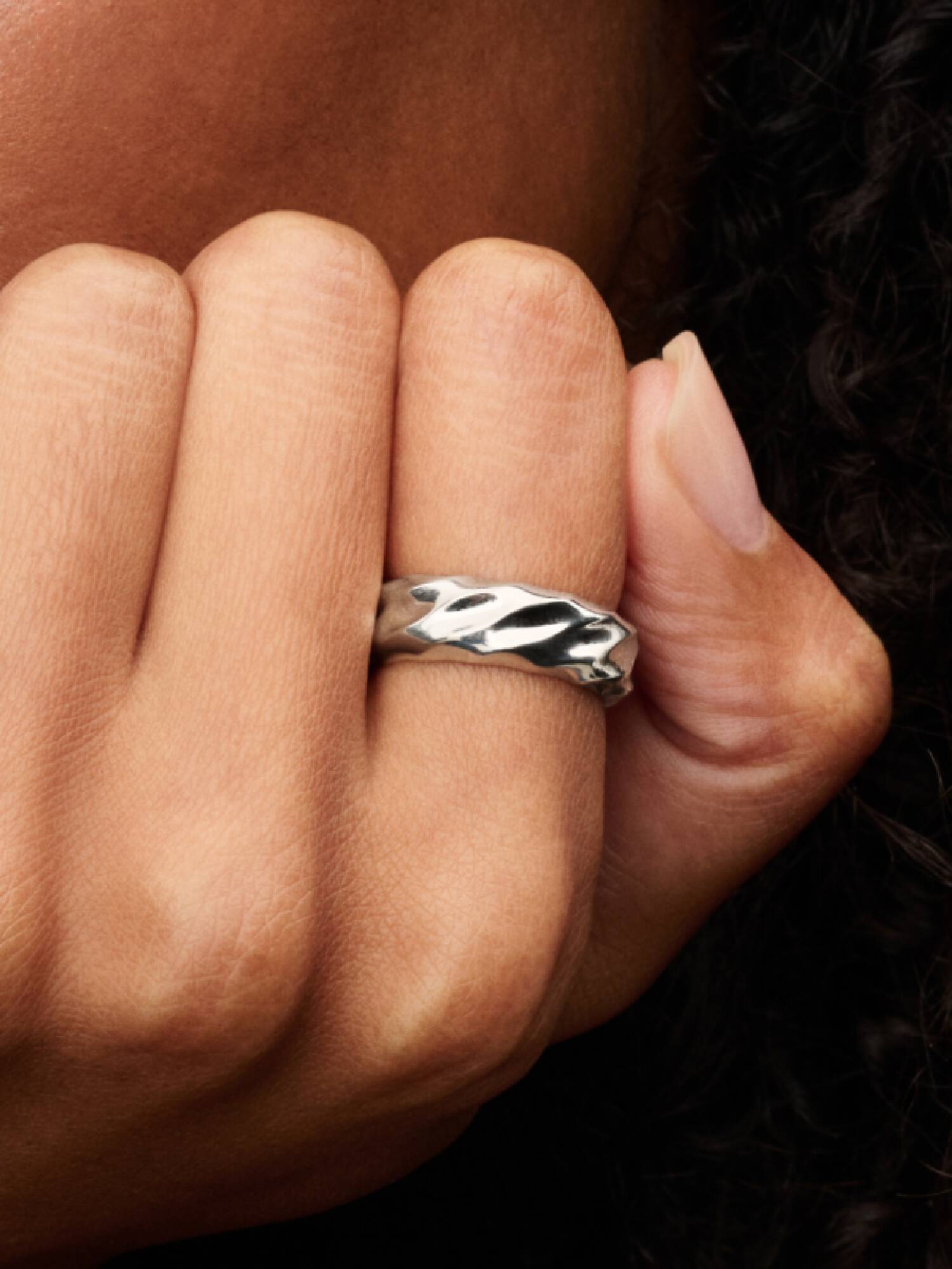Anello Fascia Larga Dune
