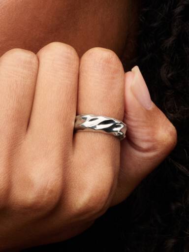 Anello Fascia Larga Dune