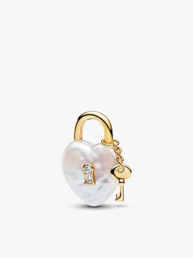 Set Bracciale e Lucchetto con Perla Barocca d’Acqua Dolce Coltivata