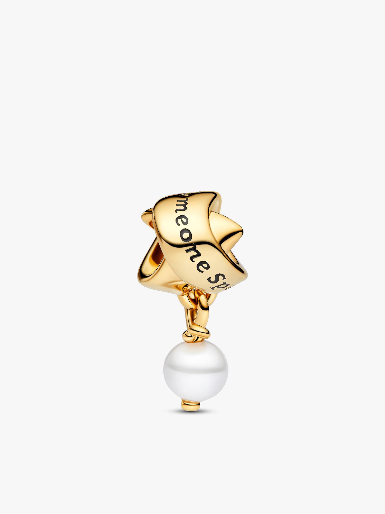 Charm Pendente Qualcuno di Speciale con Perla Barocca d’Acqua Dolce Coltivata