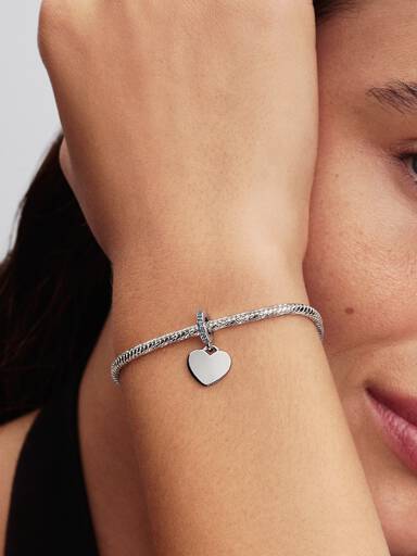 Charm Cuore Pendente da incidere