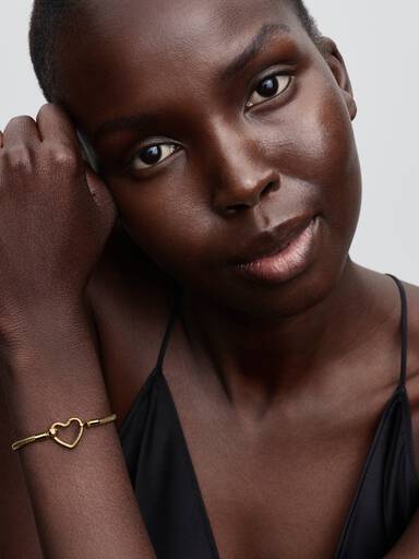 Bracciale Moments con Chiusura a Cuore Componibile