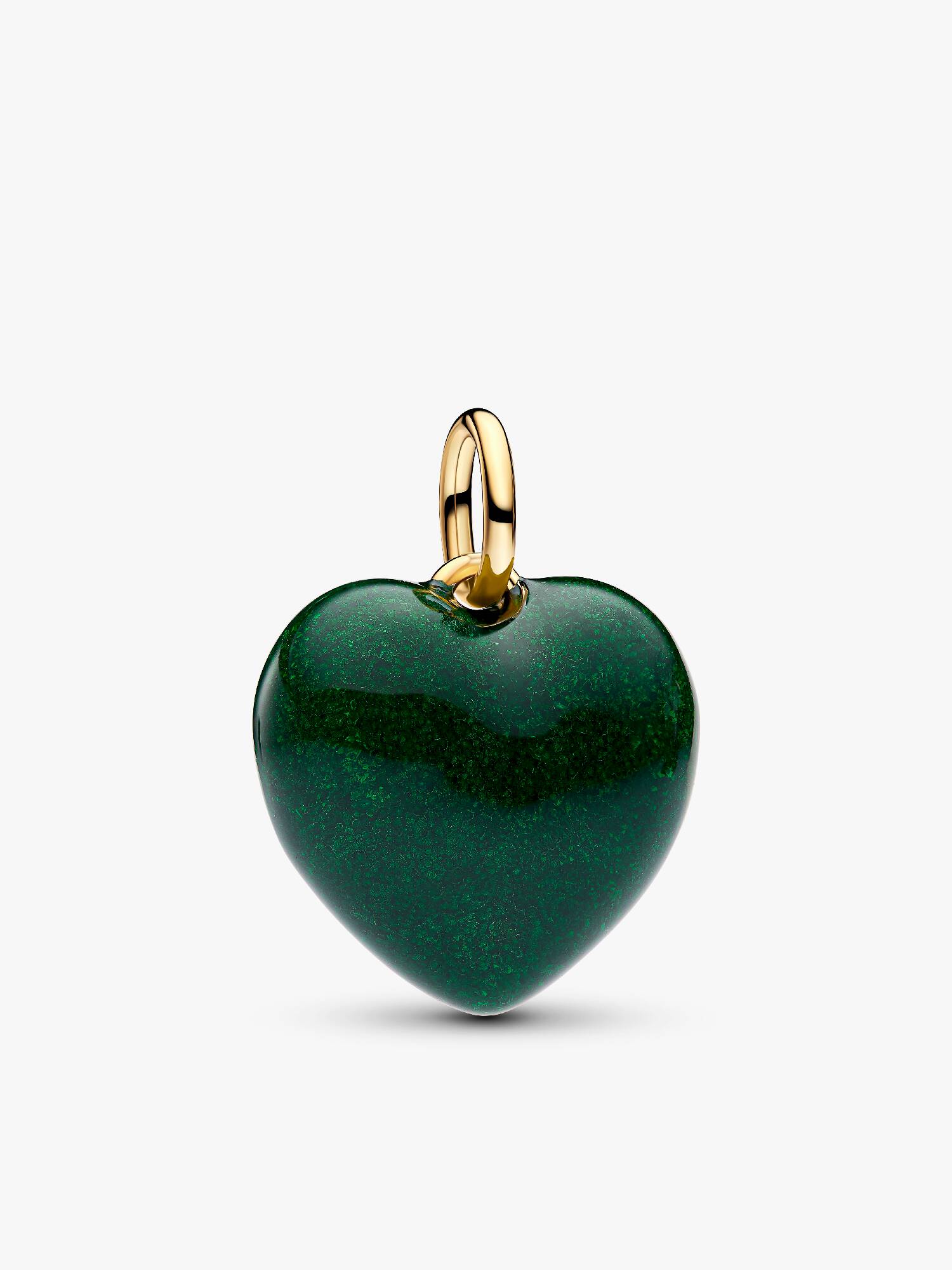Charm Pendente Cuore Puffy Verde