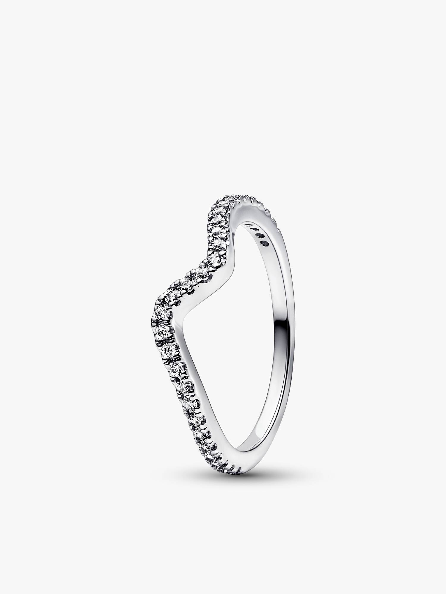 Anello Onda Pietre Luminose