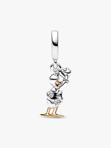Disney, 100° Anniversario, Pendente Paperino con Diamante Coltivato in Laboratorio 0.009 ct tw