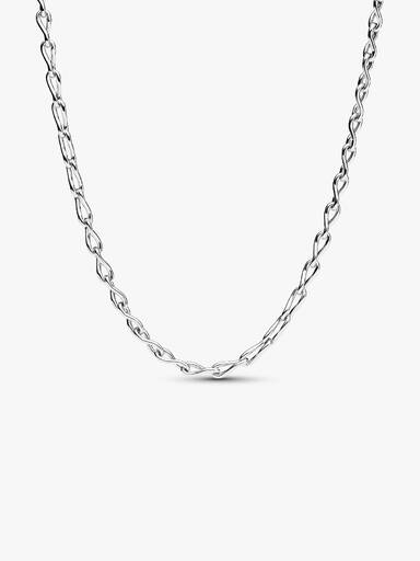 Collana Infinity POSITIVITA' Citrino e Strass Pesca - La Mia Fiaba Collana Infinity POSITIVITA' Citrino e Strass Pesca - La Mia Fiaba
