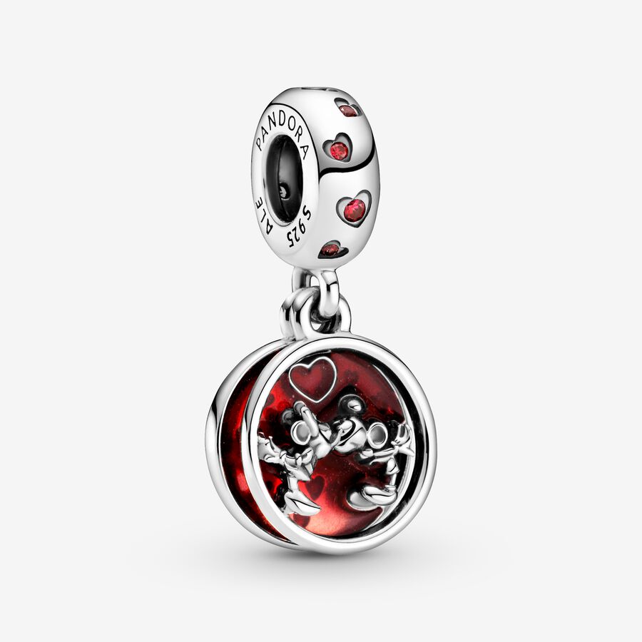 Disney, Charm Pendente Mickey Mouse & Minnie Amore e Baci image number 0