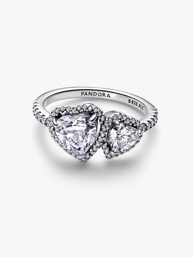 Anello Doppi Cuori Luminosi