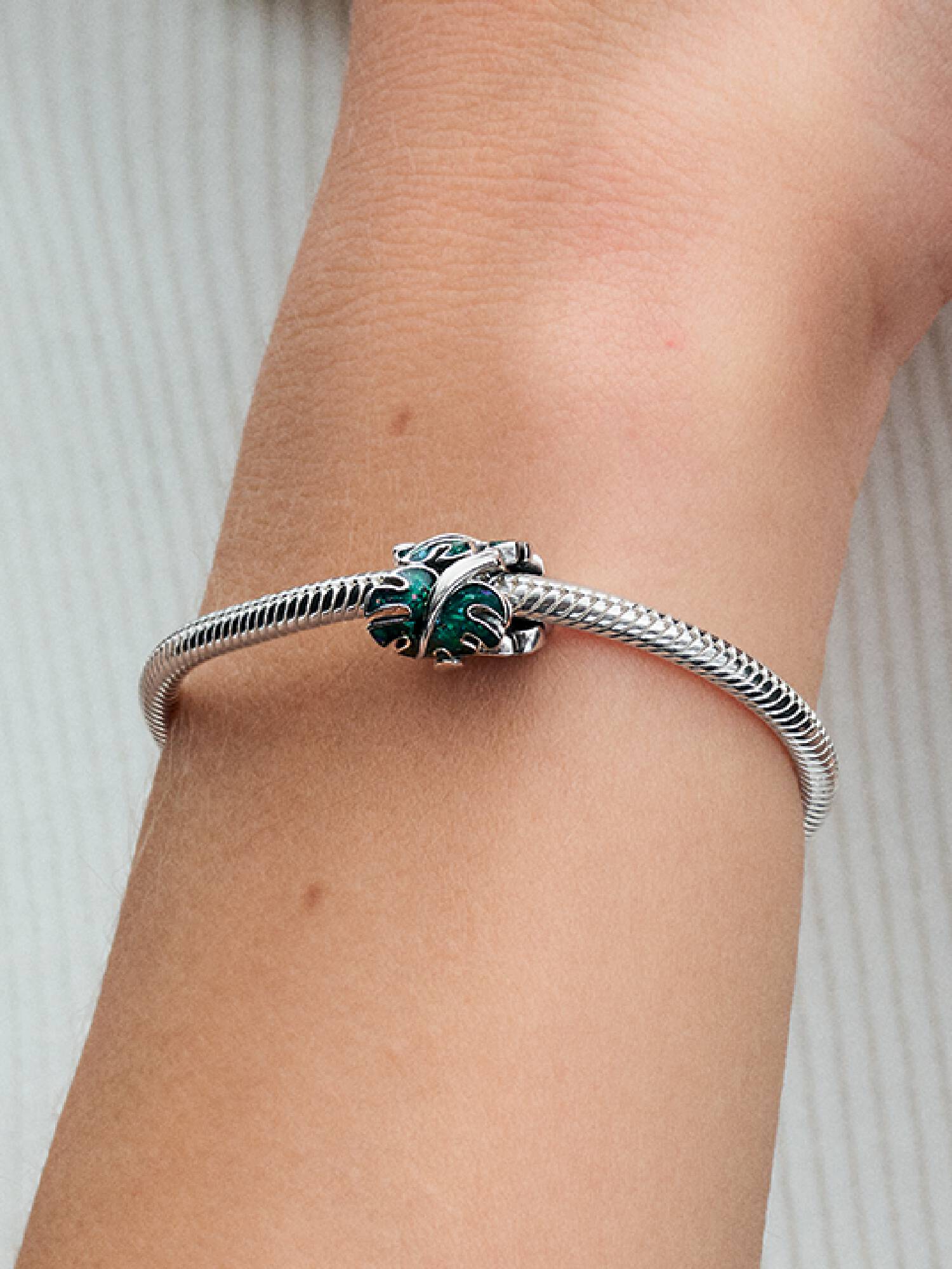 Charm Foglia di Monstera Glitterata