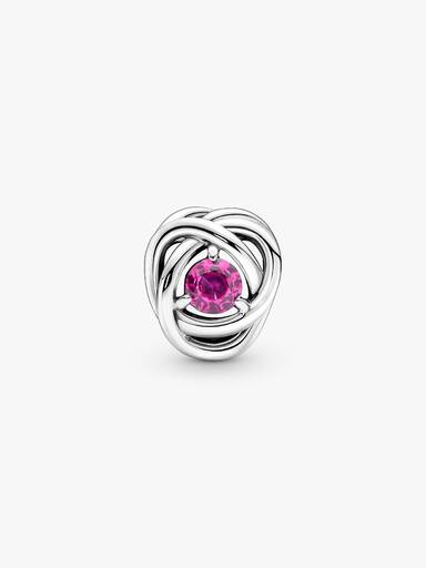 Charm Cerchio Eterno Rosa Ottobre