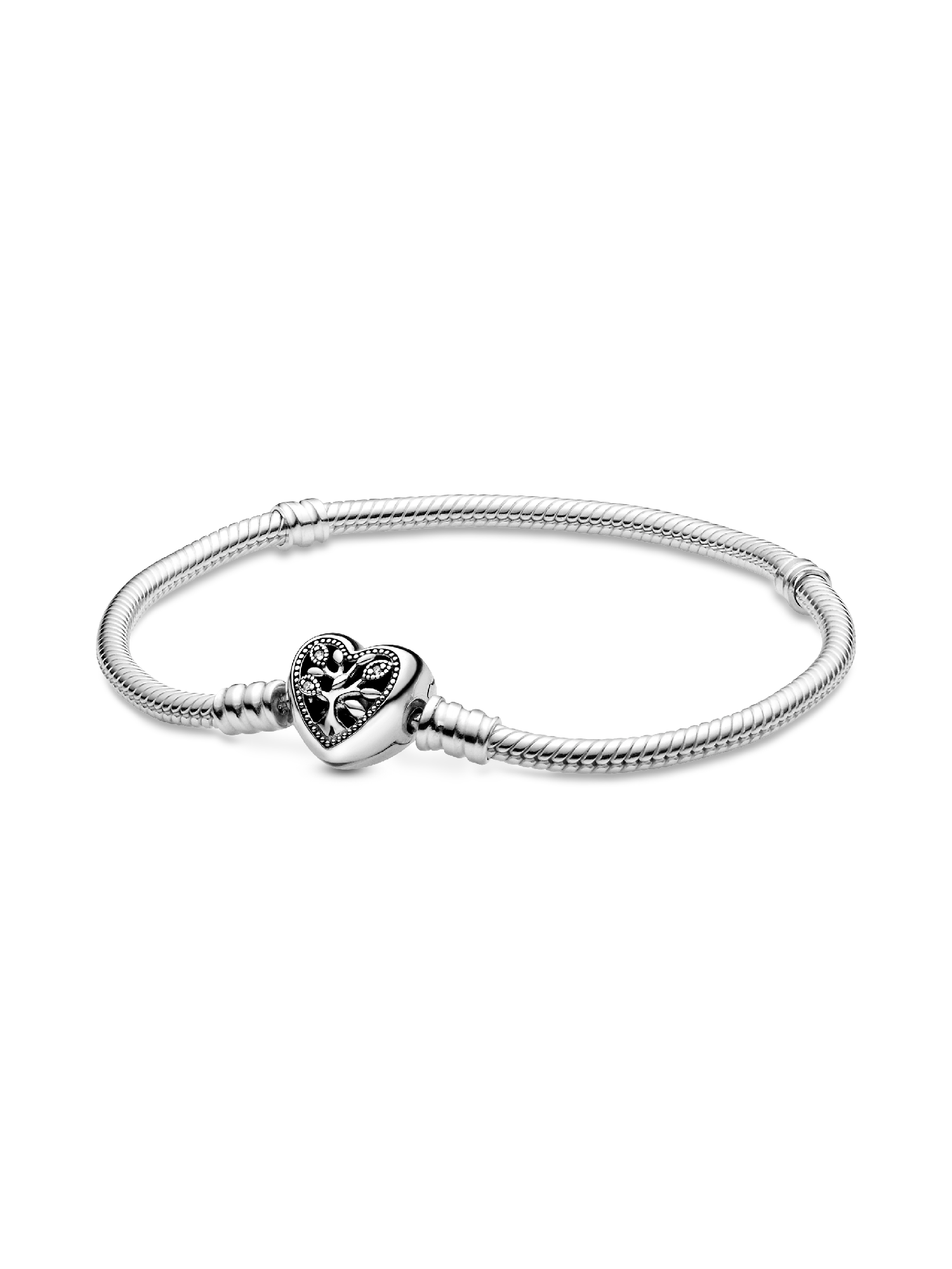 Bracciale Moments con Chiusura a Cuore albero della Famiglia