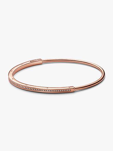 Bracciale Rigido Signature con Pavé