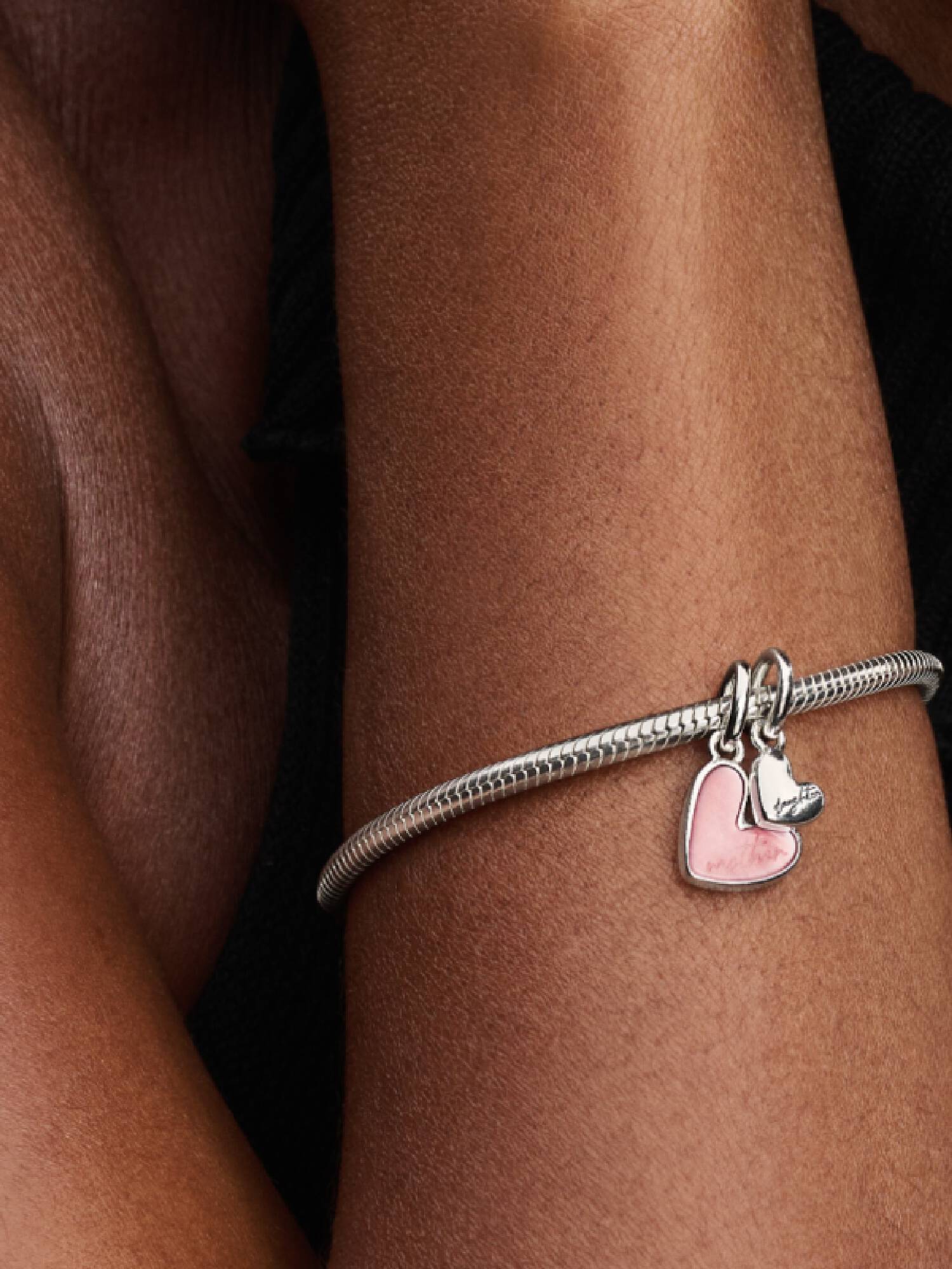 Charm Pendente Unione di Cuori Mamma e Figlia divisibile