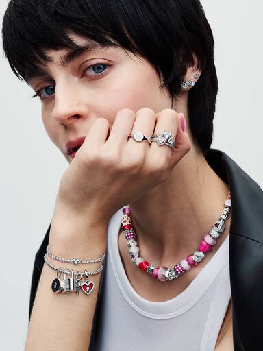 Bracciale Moments Regolabile Maglia Geometrica