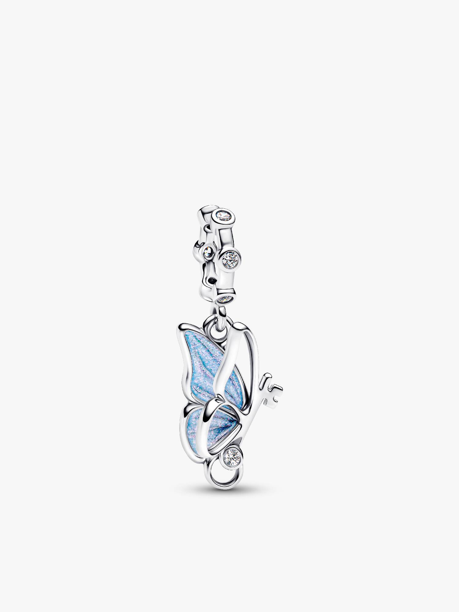Charm Pendente Farfalla e Chiave "Unlock Tomorrow"