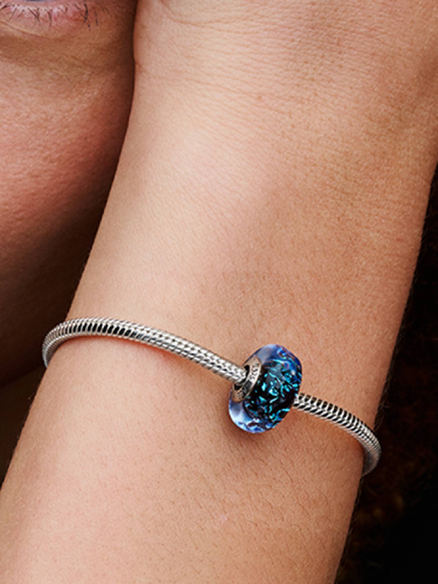 Charm Vetro di Murano, Oceano Blu