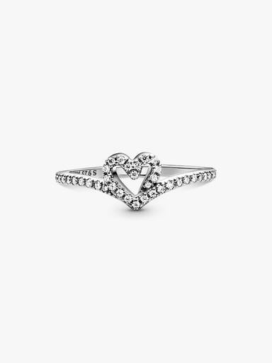 Anello Cuore Desiderio Scintillante