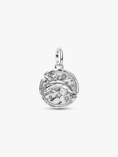 Charm Medallion Delfino "Audaces Fortuna Iuvat"