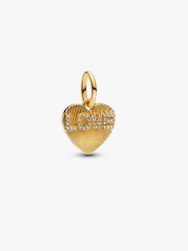Anello con ciondolo cuore Salvini in oro giallo e diamante MINIMAL POP Anello con ciondolo cuore Salvini in oro giallo e diamante MINIMAL POP