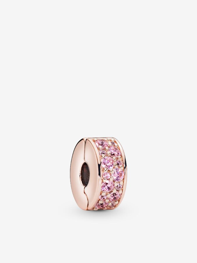 Braccialetto Argento 925 Zirconia Braccialetto Ciondolo In Argento 925 Sterling Con Zirconia Cubica - Charm Bracelet Elegante, Colore Rosa, Regalo Braccialetto Argento 925 Zirconia Braccialetto Ciondolo In Argento 925 Sterling Con Zirconia Cubica - Charm Bracelet Elegante, Colore Rosa, Regalo