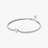 Bracciale Tennis con Cuore in rilievo Bracciale Tennis con Cuore in rilievo