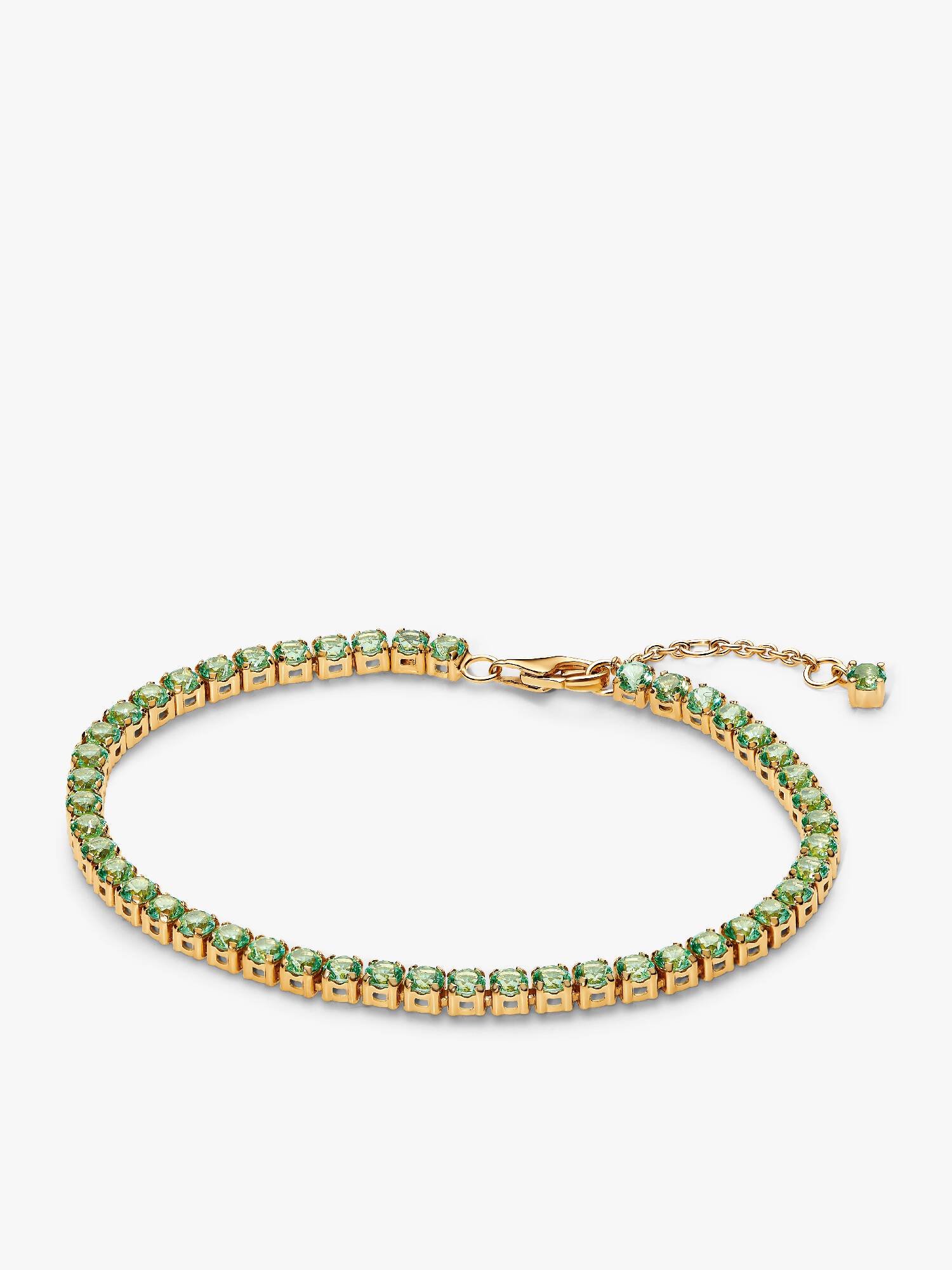 Bracciale Tennis Cristalli Verdi