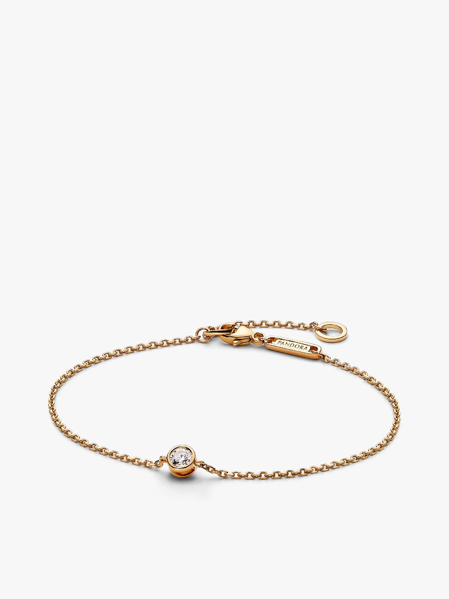 Bracciale Era Bezel in oro 14k con diamante creato in laboratorio