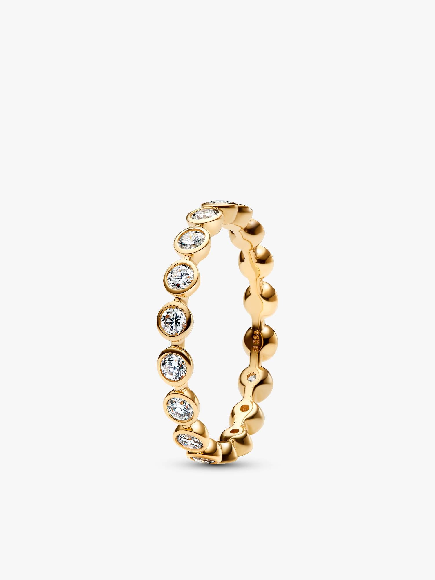 Anello Era Eternity in oro 14k con diamanti creati in laboratorio