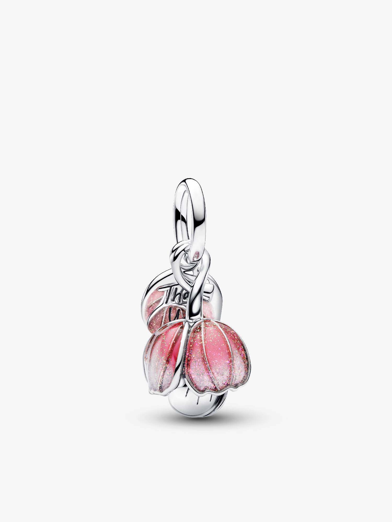 Charm Pendente Fiore "Thank you" 