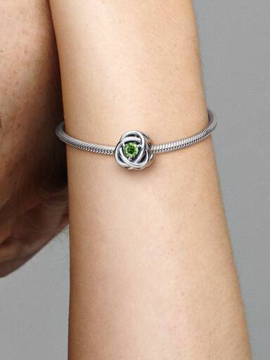 Charm Cerchio Eterno Verde Agosto