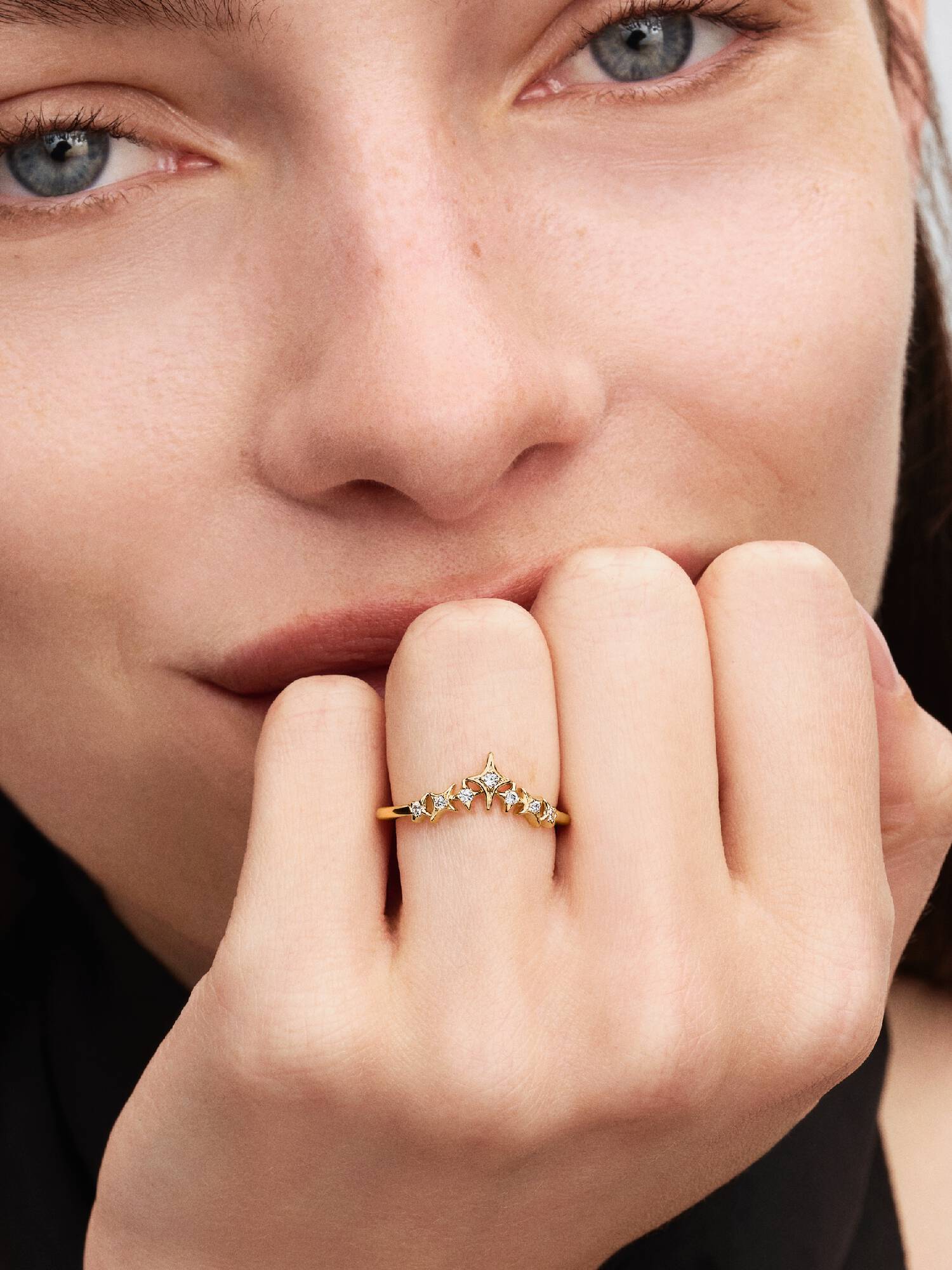 Anello Tiara con Stelle 