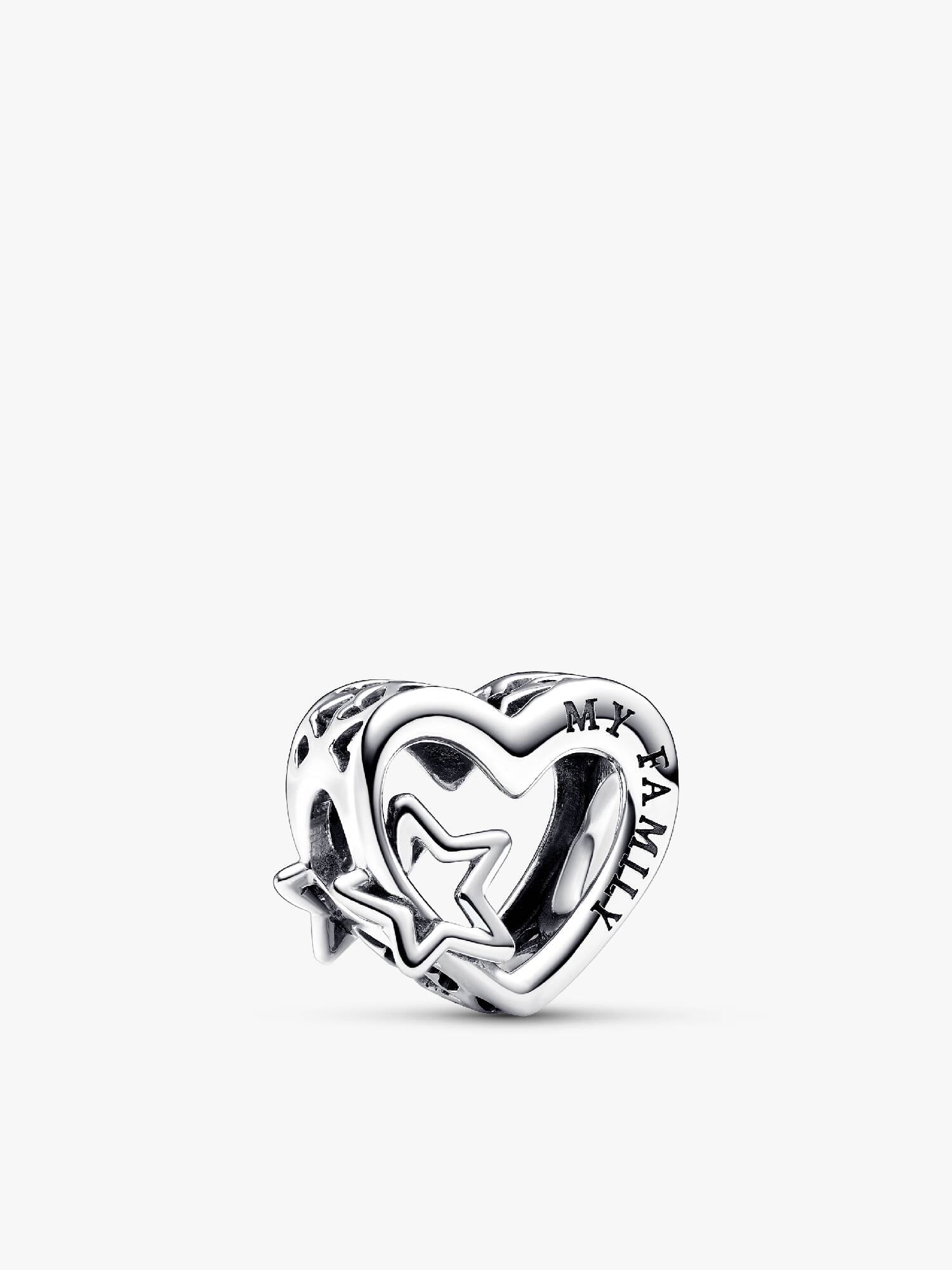 Charm Openwork Cuore con Stella