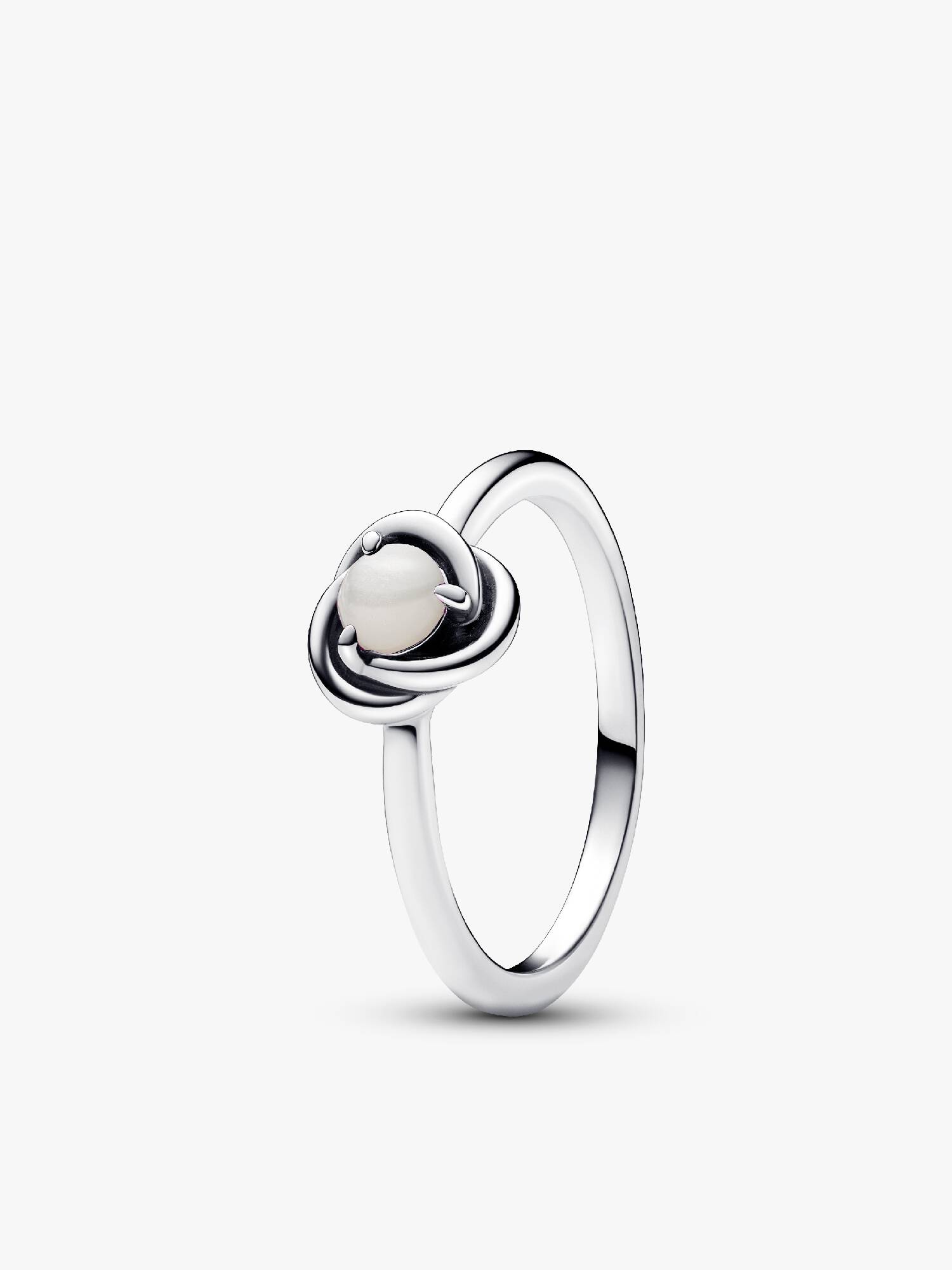 Anello Cerchio Eterno Bianco Madreperla Artificiale Giugno