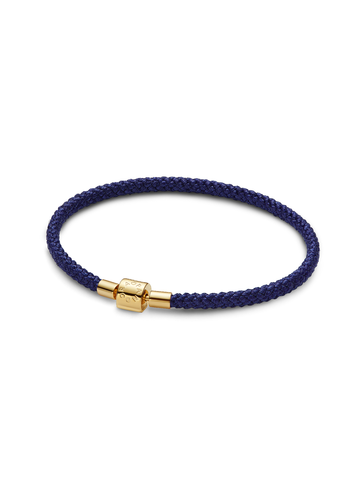 Bracciale in Corda Blu con Chiusura a Barile
