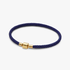 Bracciale in Corda Blu con Chiusura a Barile Bracciale in Corda Blu con Chiusura a Barile