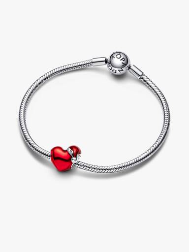 Charm Cuore Rosso Natalizio