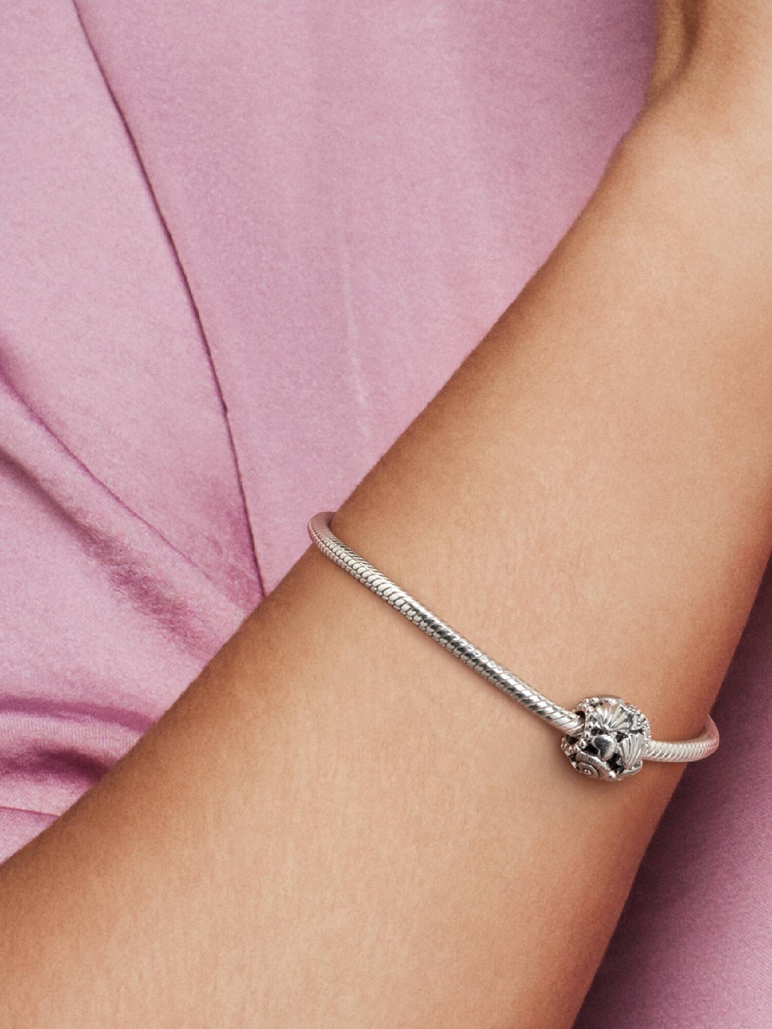 Charm openwork Stella Marina, Conchiglia e Cuore