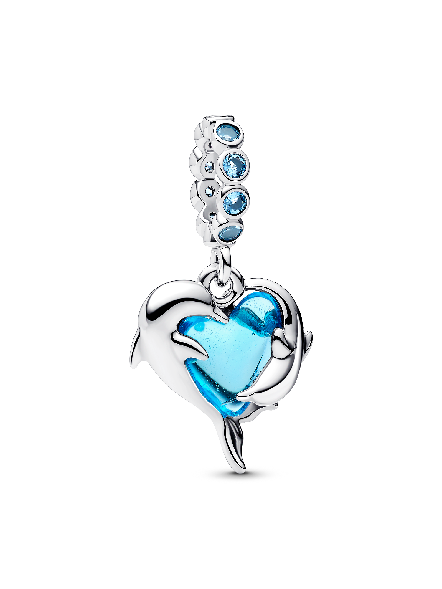 AINFQY - Collana In Argento 925 Con Ciondolo Animale (delfino/gatto/unicorno) E Cuore Di Zirconi, Regalo Per Uomo/donna
