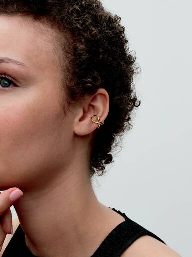 Ear Cuff Infinito Linea Sinuosa