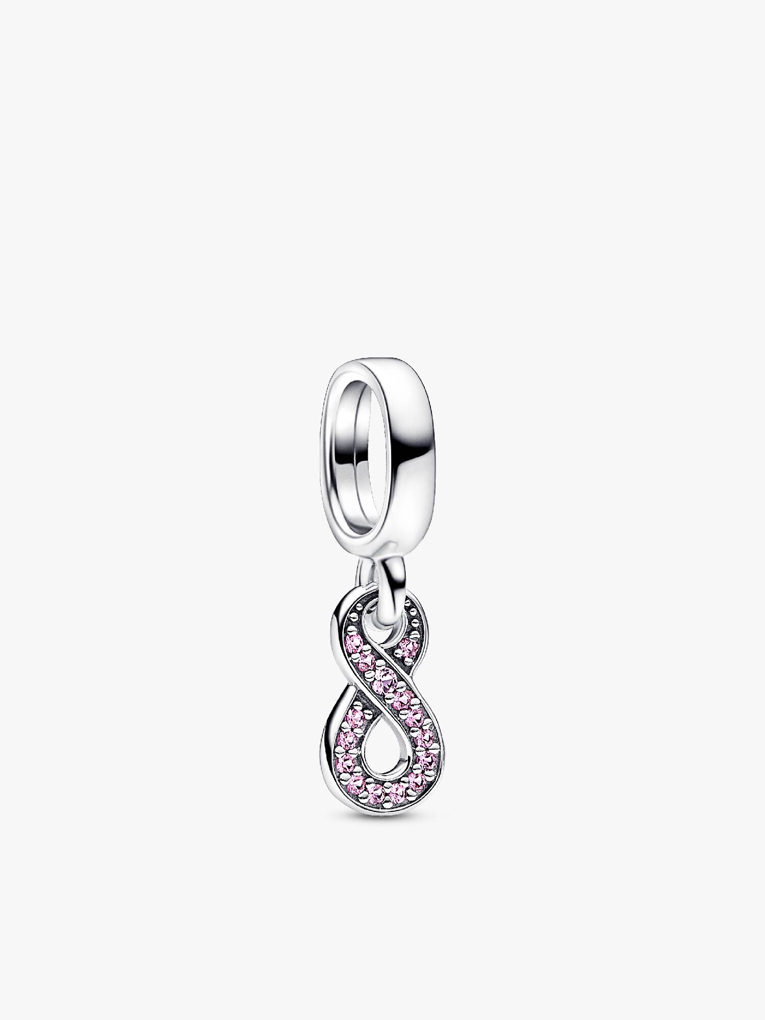 Charm Pendente Infinito Rosa