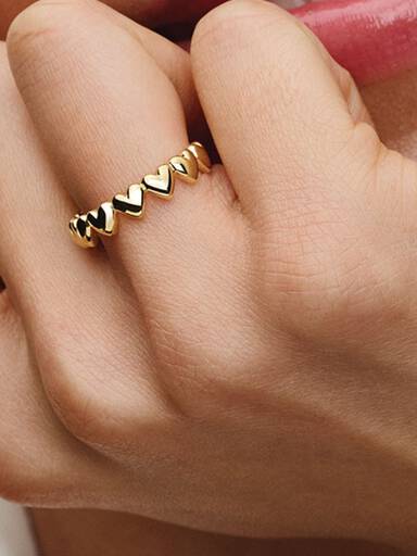 Anello Fascia a Cuori Be Love