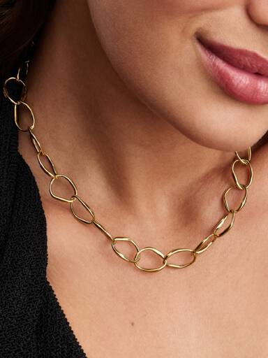 Collana Maglia Linea Sinuosa